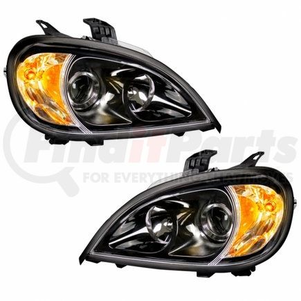 United Pacific 31326 "Blackout" Projection Headlight Set For 2001-2020 Freightliner Columbia (Pair)