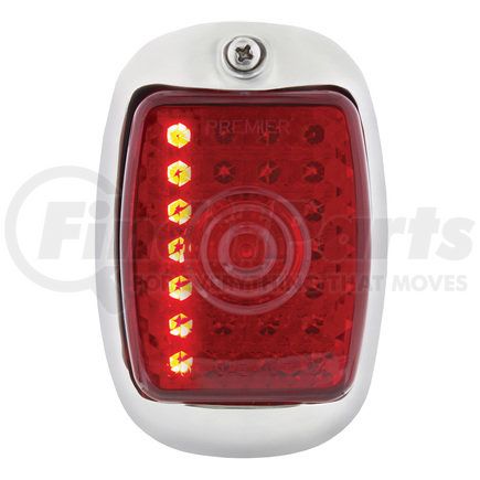 United Pacific 110411 27 LED Sequential Tail Light Assembly with Black Housing For 1937-38 Chevy Car