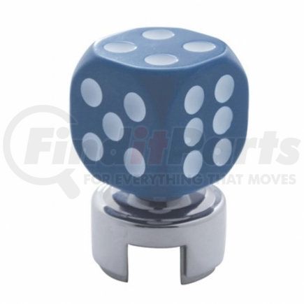 United Pacific 70618 Blue Dice 13/15/18 Speed Gearshift Knob w/ Adapter
