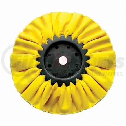 United Pacific 92026 8" Yellow Treated Airway Buff - 3/4" Arbor