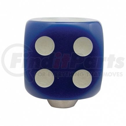 United Pacific 70164 Blue Dice Gearshift Knob w/ Glow Dots