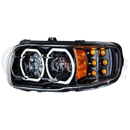 United Pacific 35786 Peterbilt 388/389 LED Headlight (LH/Black)