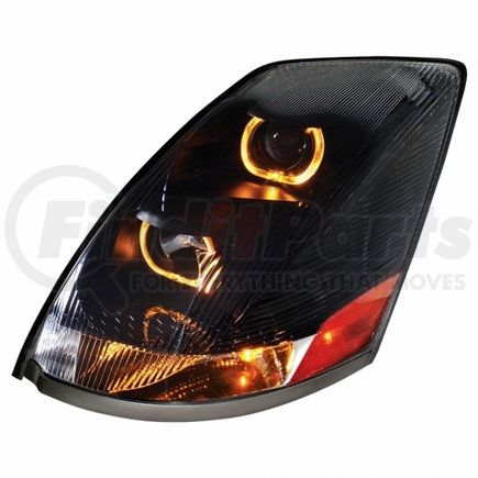 United Pacific 31232 Headlight - Volvo Projection, Black, Driver Side