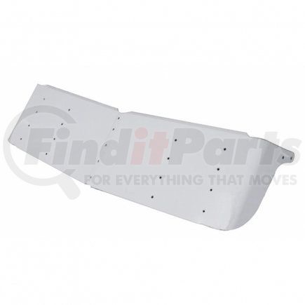 United Pacific 28016 16" Stainless Gangster Style Drop Visor for 1995+ Kenworth With Curved Windshield