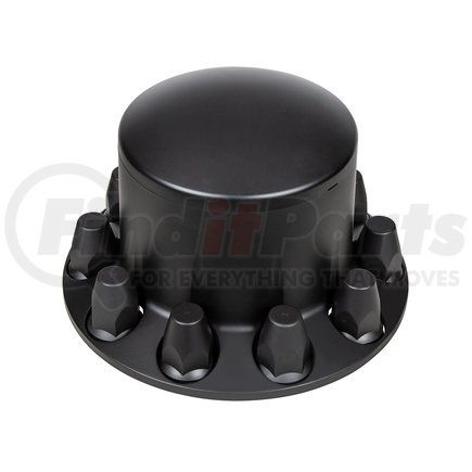 United Pacific 10335 Matte Black Dome Rear Axle Cover w/ 33mm Thread-On Nut Cover