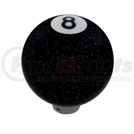 United Pacific 70660 Glitter 8 Ball Billiard Gearshift Knob - Black
