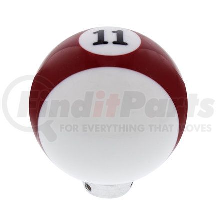 United Pacific 70760 Red Striped 11 Ball Gearshift Knob