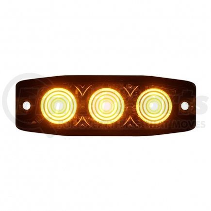 United Pacific 36630B 3 High Power LED Super Thin Warning Light - Amber LED