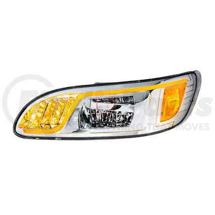 United Pacific 31082 High Power LED Headlight w/ LED Turn, Position, & DRL For 2008+ PB 386/387- Driver