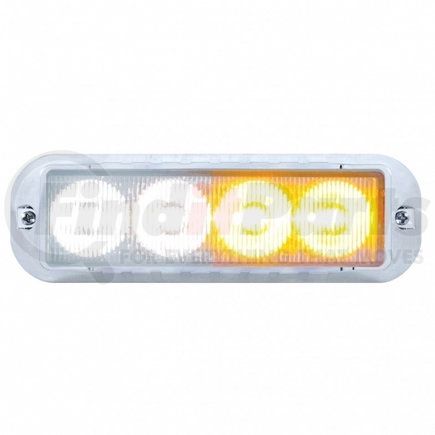 United Pacific 37237 4 LED Warning Light - Amber LED/White LED