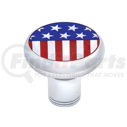 United Pacific 70795 Chrome Thread-on Gearshift Knob - US Flag