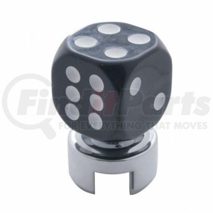 United Pacific 70617 Black Dice 13/15/18 Speed Gearshift Knob w/ Adapter