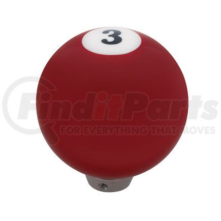 United Pacific 70663 Pool Ball Shift Knob Number "3"
