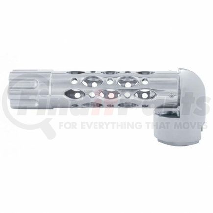 United Pacific 70648 Chrome "Austin" 13/15/18 Speed Gun Cylinder Gearshift Knob w/ Adapter - Horizontal