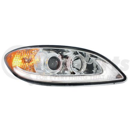United Pacific 31180 Chrome Projection Headlight With LED Light Bar For International Prostar - Passenger