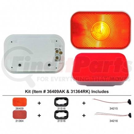 United Pacific 36409AK Rectangular Turn Signal Light Kit