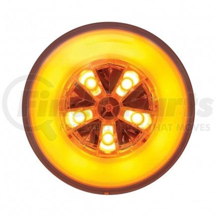 United Pacific 36923 18 LED 4" "GLO" Turn Signal Light - Amber LED/Amber Lens