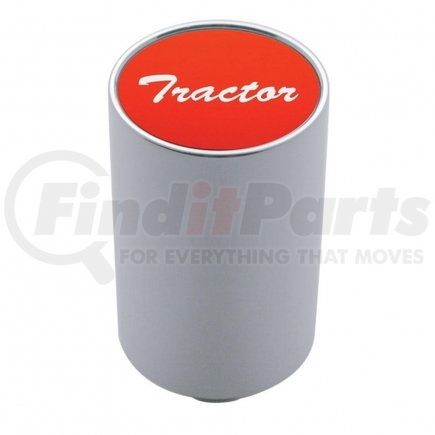 United Pacific 23746 "Tractor" 3" Air Valve Knob - Red Aluminum Sticker