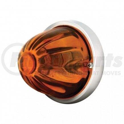 United Pacific 20473 Watermelon Large Glass Marker Light - Amber