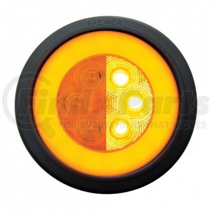 United Pacific 37133BAK 21 LED 4" "GLO" Turn Signal Light Kit - Amber LED/Amber Lens