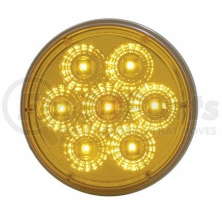 United Pacific 39973 7 LED 4" Reflector Turn Signal Light - Amber LED/Amber Lens