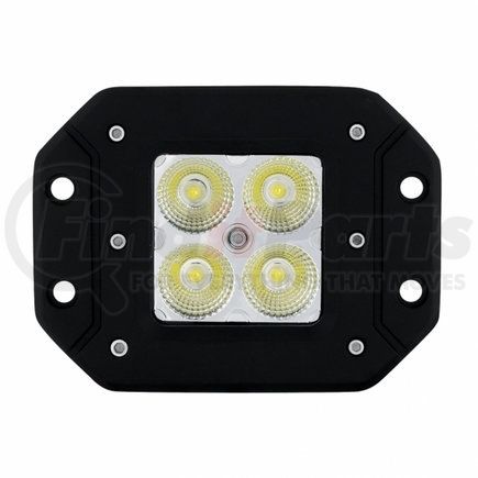 United Pacific 36536 4 High Power LED Flange Mount "X2" Work Light - Spot Light