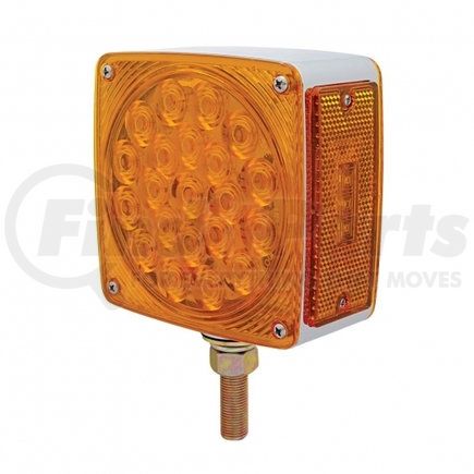 United Pacific 38709 45 LED Single Stud Double Face Turn Signal Light - Amber LED/Amber Lens