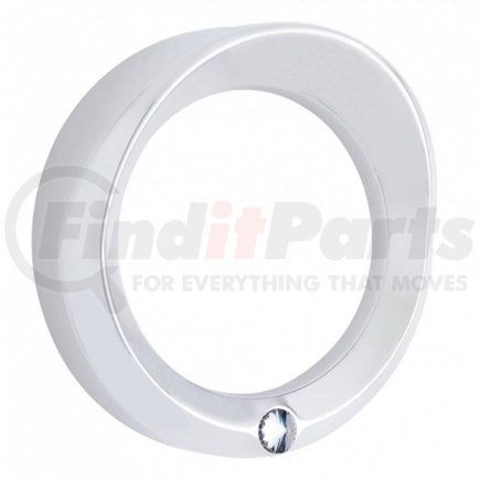 United Pacific 40653 Kenworth Signature Speed/Tachometer Gauge Cover w/ Visor - Clear Diamond