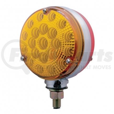 United Pacific 39438 42 LED Reflector Double Face Turn Signal Light - Amber & Red LED/Amber & Red Lens