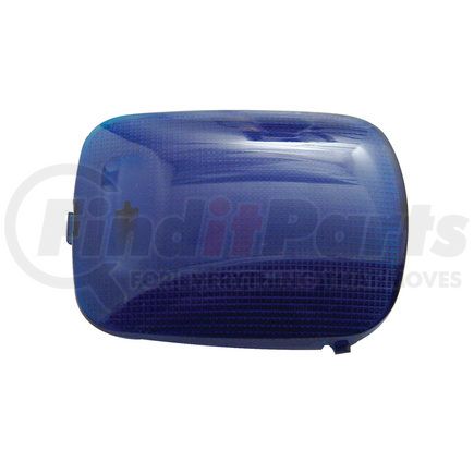 United Pacific 37051 Rectangular Dome Light Lens For 2006+ Peterbilt - Blue