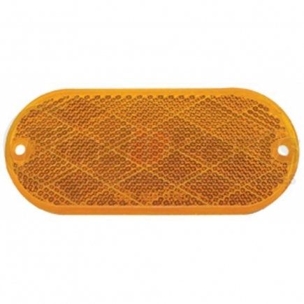 United Pacific 30711 4" X 2" Oval Quick Mount Reflector - Amber