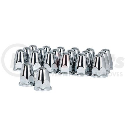 United Pacific 10060 Chrome Plastic Nut Cover (20 Pack)