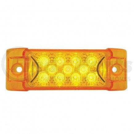 United Pacific 39592 13 LED Reflector Rectangular Clearance/Marker Light - Amber LED/Amber Lens