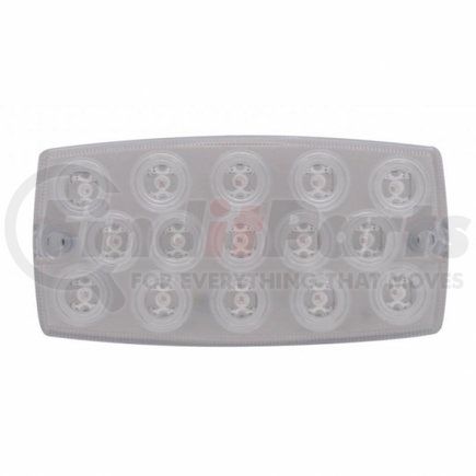 United Pacific 39373B 15 LED Rectangular Turn Signal Light - Amber LED/Clear Lens