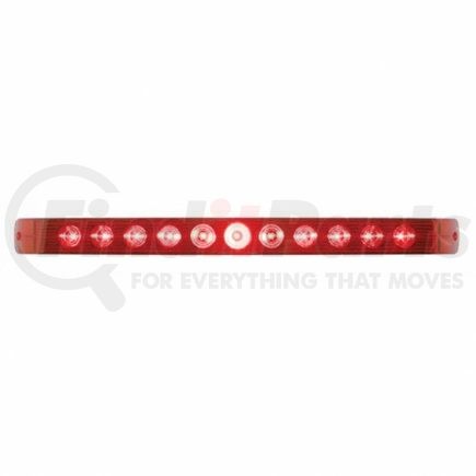 United Pacific 38469 11 LED 17" Stop, Turn & Tail Light Bar Only - Red LED/Red Lens