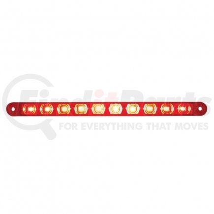 United Pacific 38943 10 LED 9" Stop, Turn & Tail Light Bar Only - Red LED/Red Lens