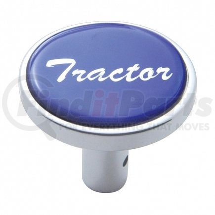 United Pacific 23335 "Tractor" Long Air Valve Knob - Blue Glossy Sticker