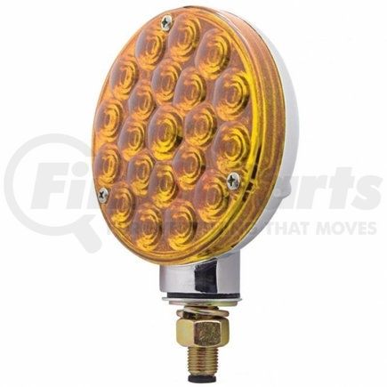 United Pacific 38104 21 LED Single Face Turn Signal Light - Amber LED/Amber Lens