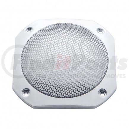 United Pacific 40920 Chrome 4.5" Square Speaker Cover For Various International Models