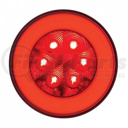 United Pacific 37132 LED 4" Round Stop/Turn/Tail "GLO" Light Red