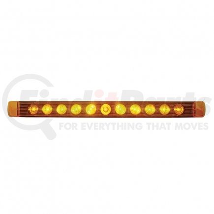 United Pacific 38463 11 LED 17" Turn Signal Light Bar Only - Amber LED/Amber Lens