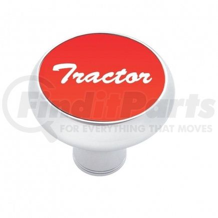 United Pacific 23422 "Tractor" Deluxe Air Valve Knob - Red Aluminum Sticker