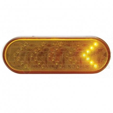 United Pacific 38143B 35 LED 6" Oval Sequential Turn Signal Light - Amber LED/Amber Lens (Bulk)