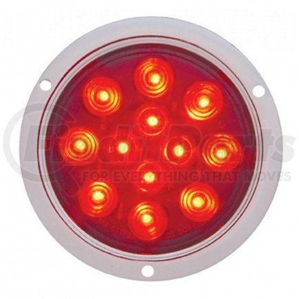 United Pacific 38061 12 LED 4" Deep Dish Stop, Turn & Tail Light - Red LED/Red Lens