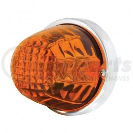 United Pacific 20719 Crystal Large Glass Marker Light - Dark Amber