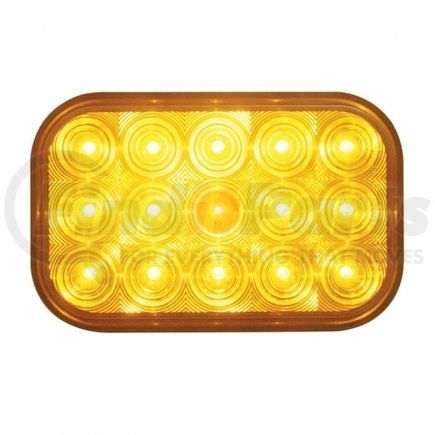 United Pacific 38746 15 LED Rectangular Turn Signal Light - Amber LED/Amber Lens