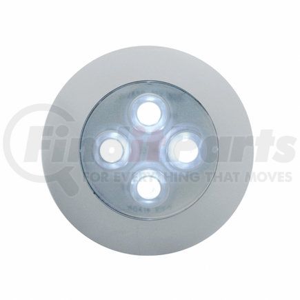 United Pacific 38936 4 LED Dome Light - White LED/Clear Lens