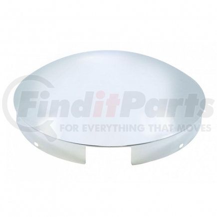 United Pacific 10118 4 Even Notched Chrome Dome Front Hub Cap - 1" Lip