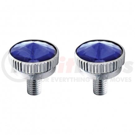 United Pacific 21766 6mm C.B. Mounting Bolt w/ Blue Diamond (2 Pack)