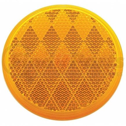 United Pacific 30713 3" Round Quick Mount Reflector - Amber